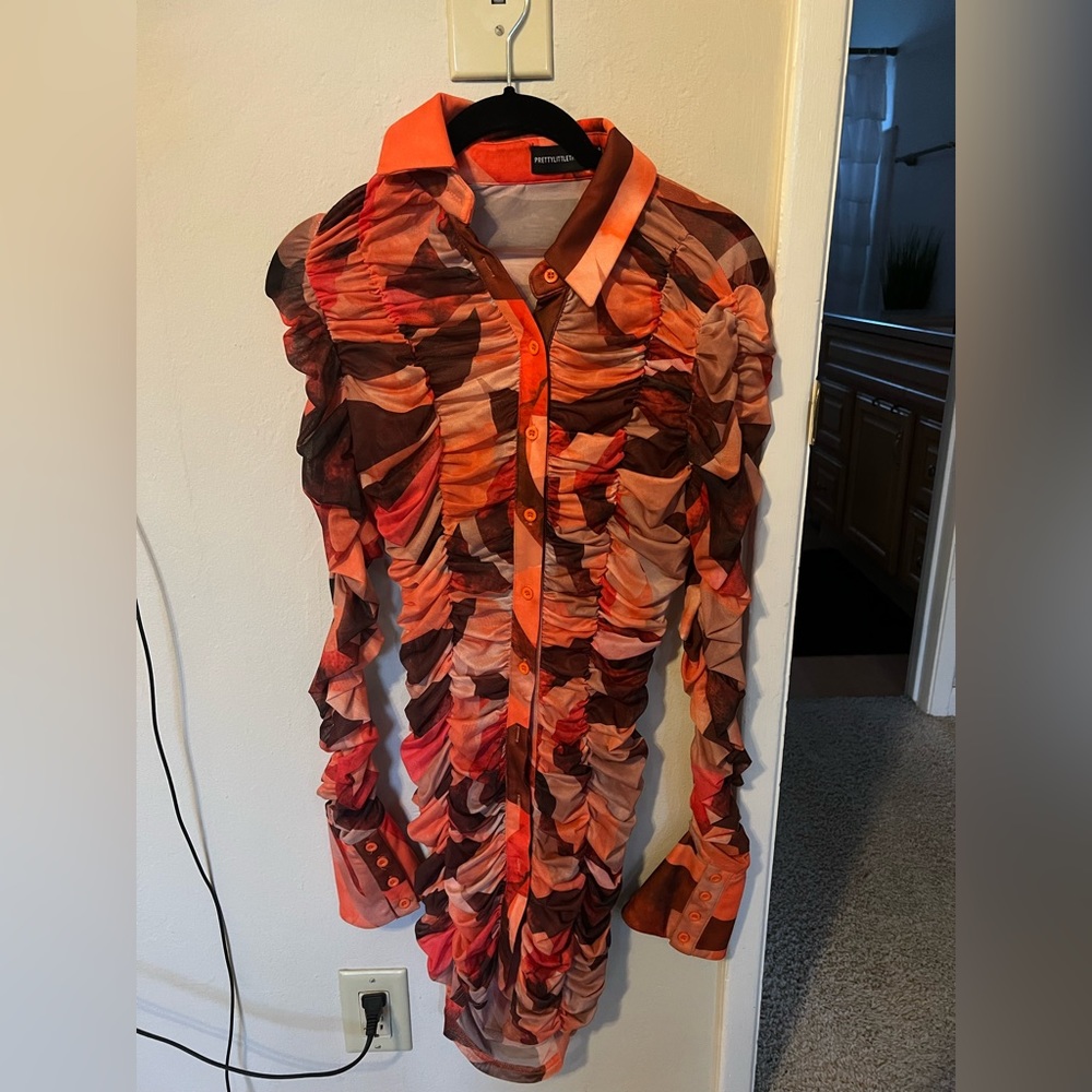 PrettyLittleThing long sleeve dress